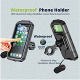RTS™ 360° Waterproof Motorcycle Navigation Mount with Touch Screen Case