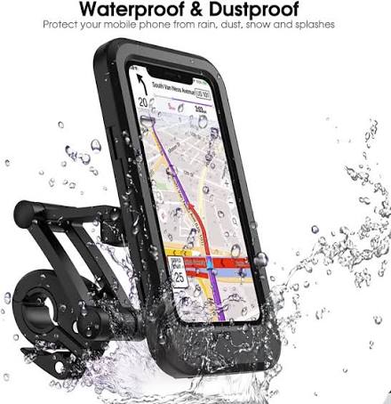 RTS™ 360° Waterproof Motorcycle Navigation Mount with Touch Screen Case